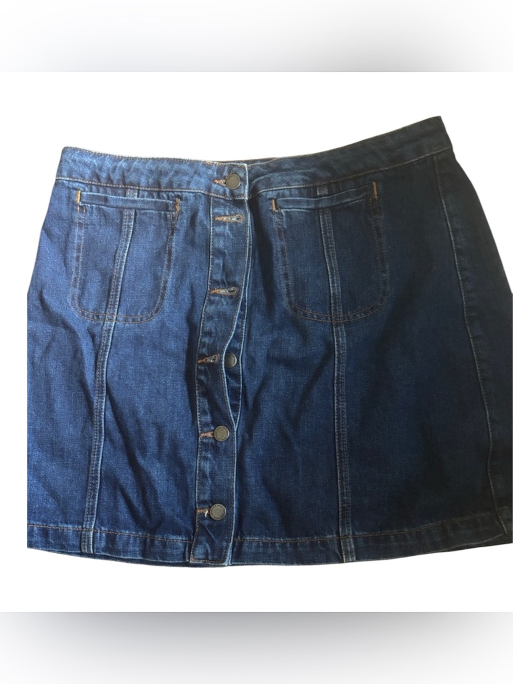 Top shop moto denim blue skirt